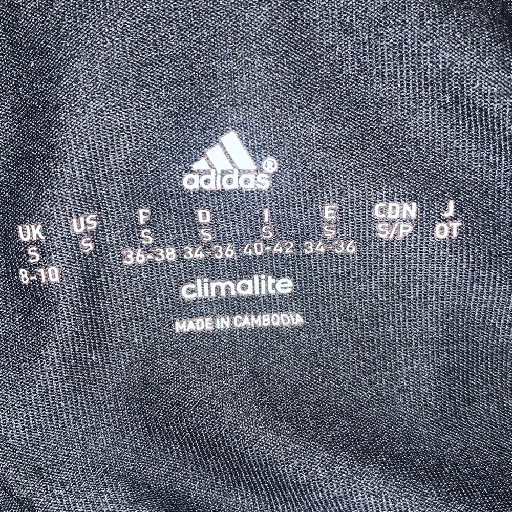 Adidas Derby Stripe T-Back Tank Charcoal Grey Size Small - Picture 8 of 9